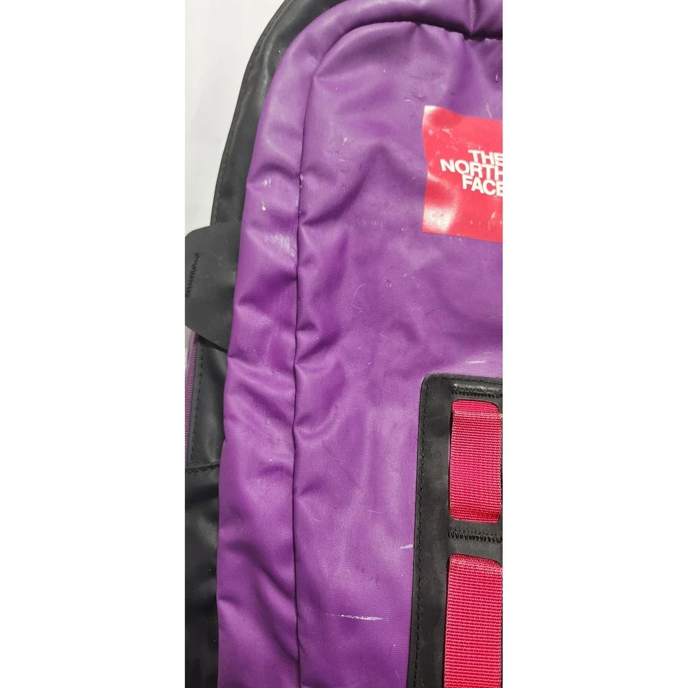 The North Face Hot Shot Backpack Purple Black Red T196 T596 Daypack